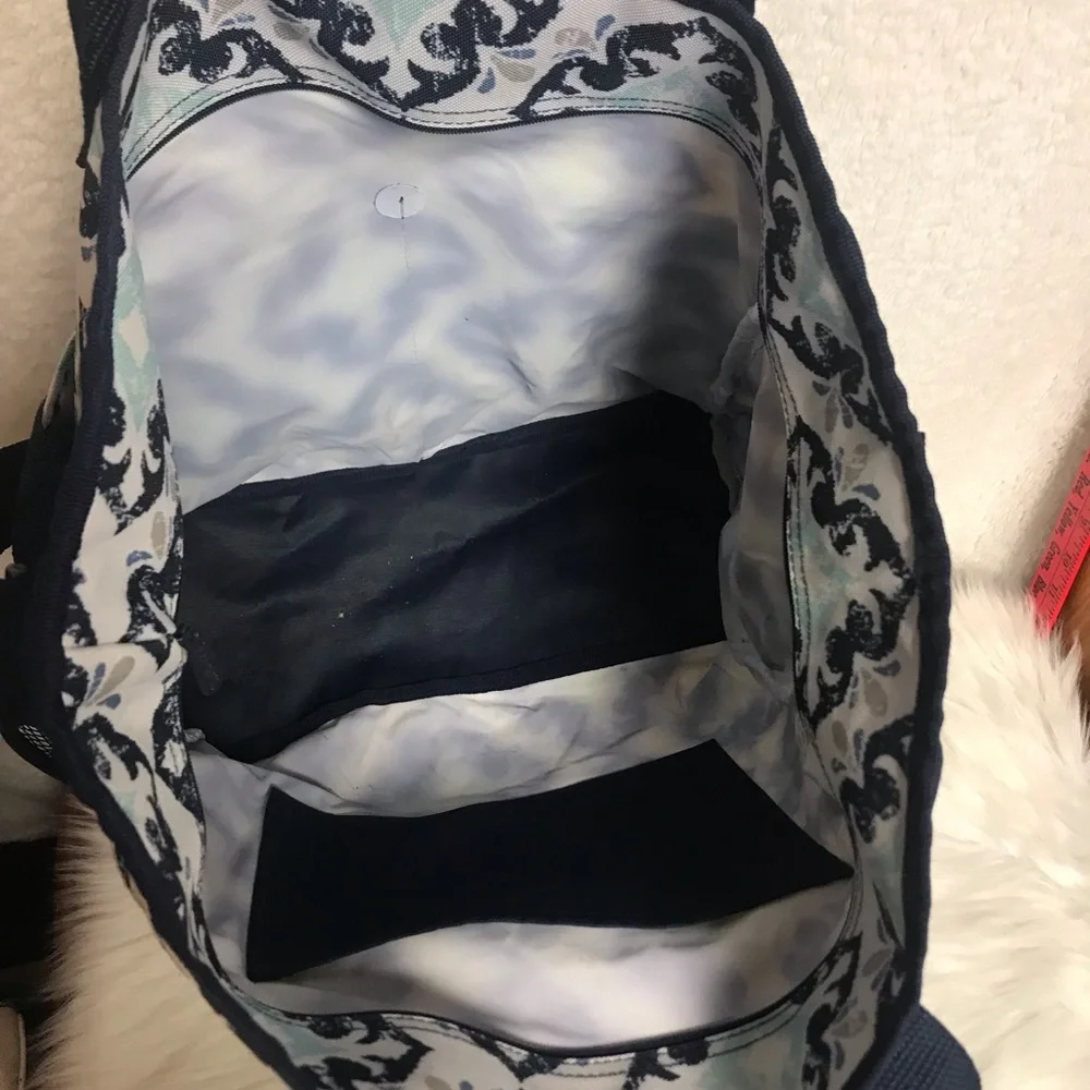 thirty-one Navy and Light Blue Patterned Tote